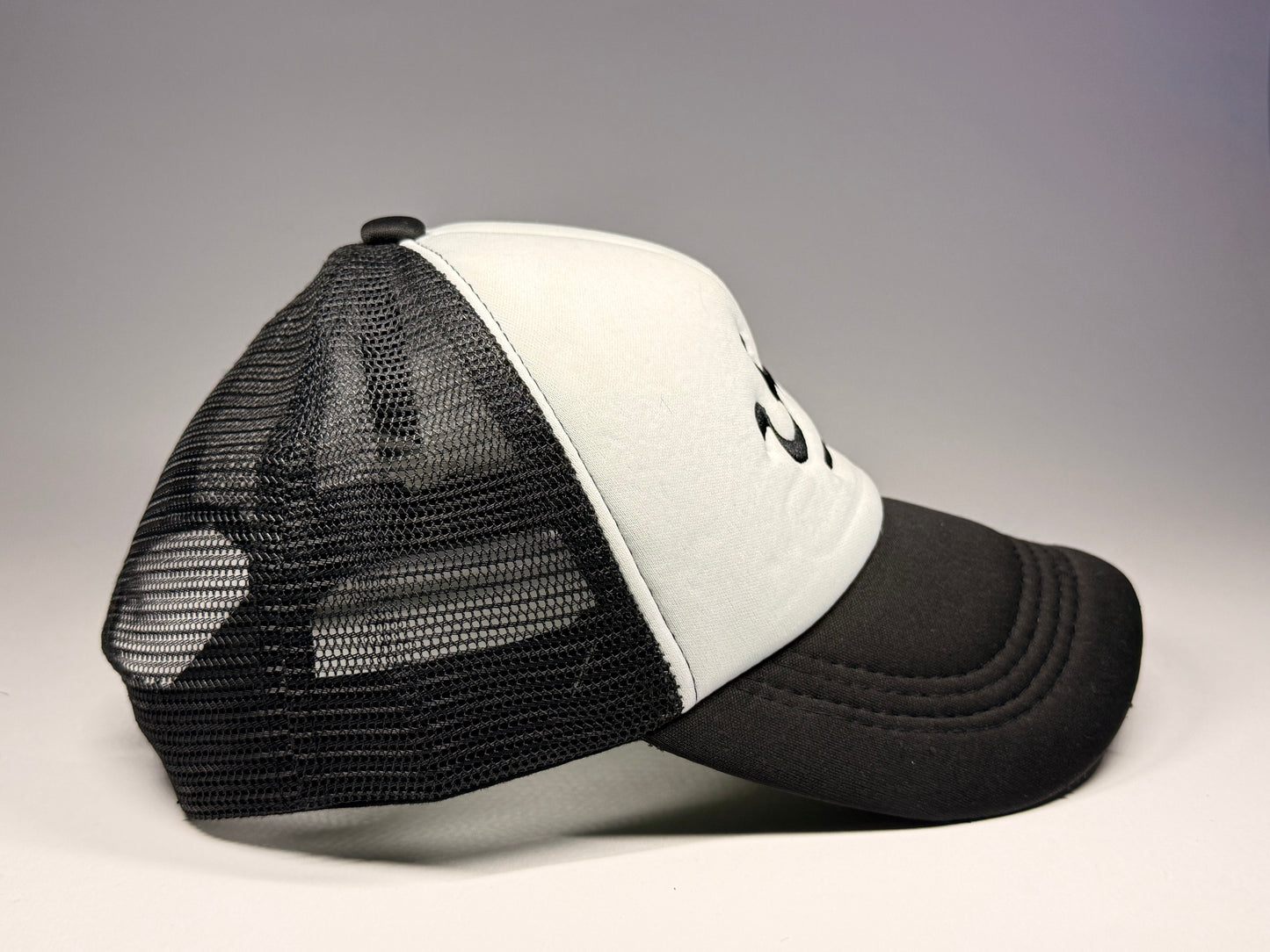 Trucker Hat ( Black And White Infusion )
