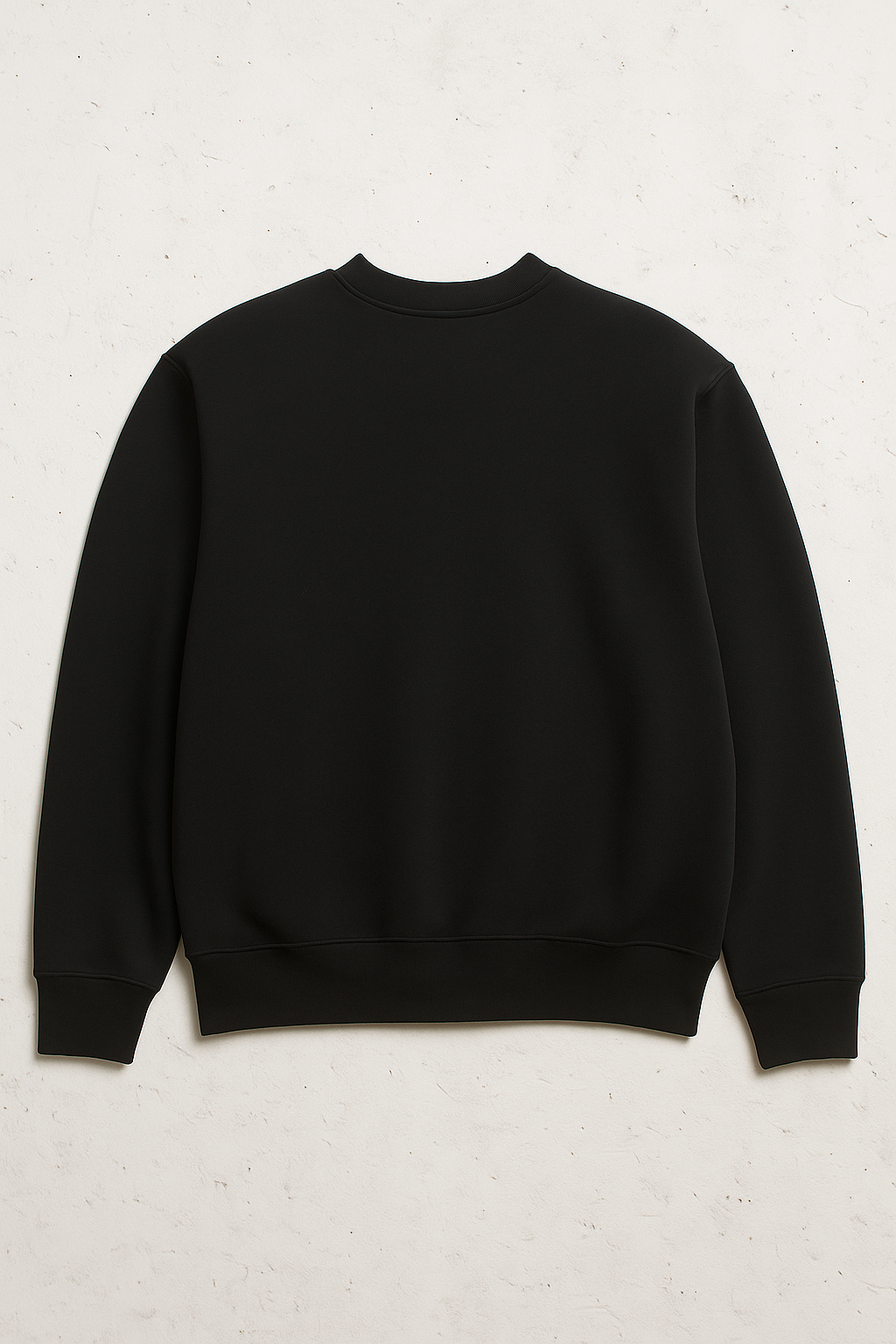 Crew Neck Sweatshirt ( Black )