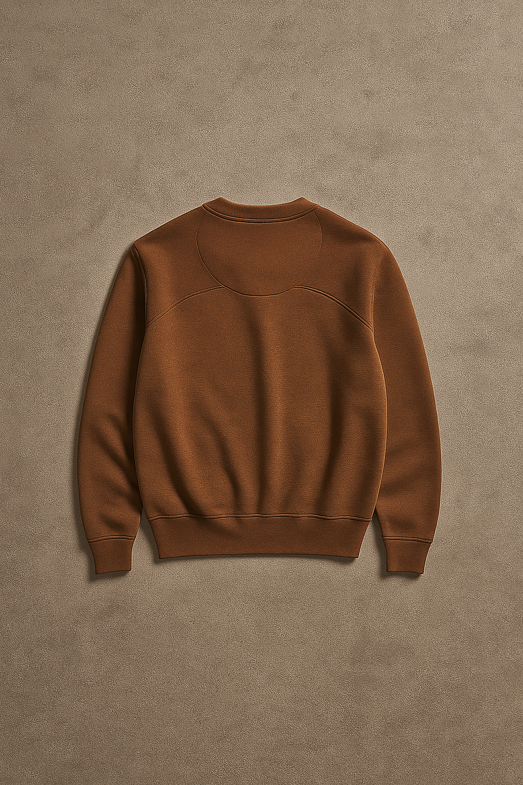 Crew Neck Sweatshirt ( Brown )